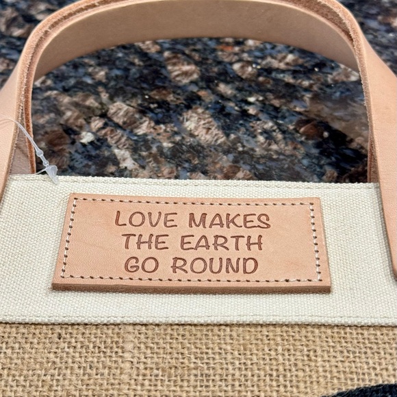 Brighton tote, new with tag          “Love Makes the Earth Go Round” - Picture 9 of 14